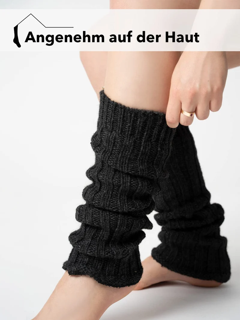 Alpaka Beinstulpen 50% Wolle