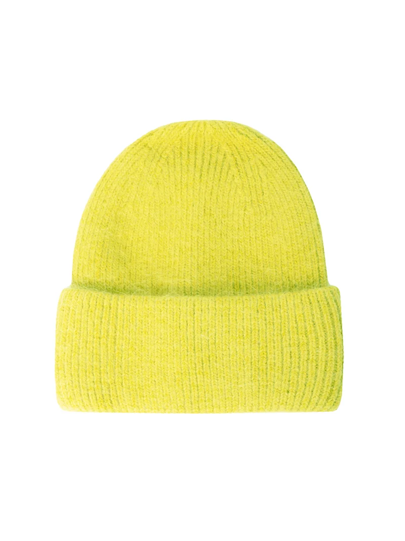 Mütze mit Umschlag Beanie mit Wolle