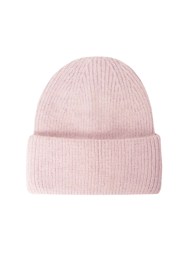 Mütze mit Umschlag Beanie mit Wolle