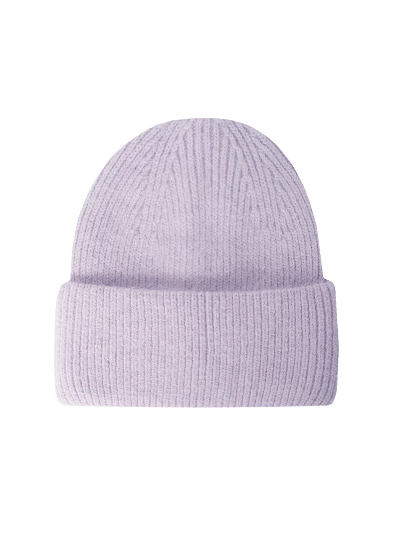 Mütze mit Umschlag Beanie mit Wolle
