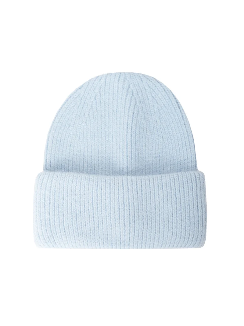 Mütze mit Umschlag Beanie mit Wolle