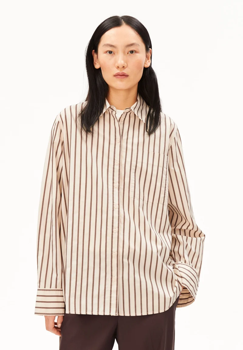 GESTREIFTE WEITE BLUSE