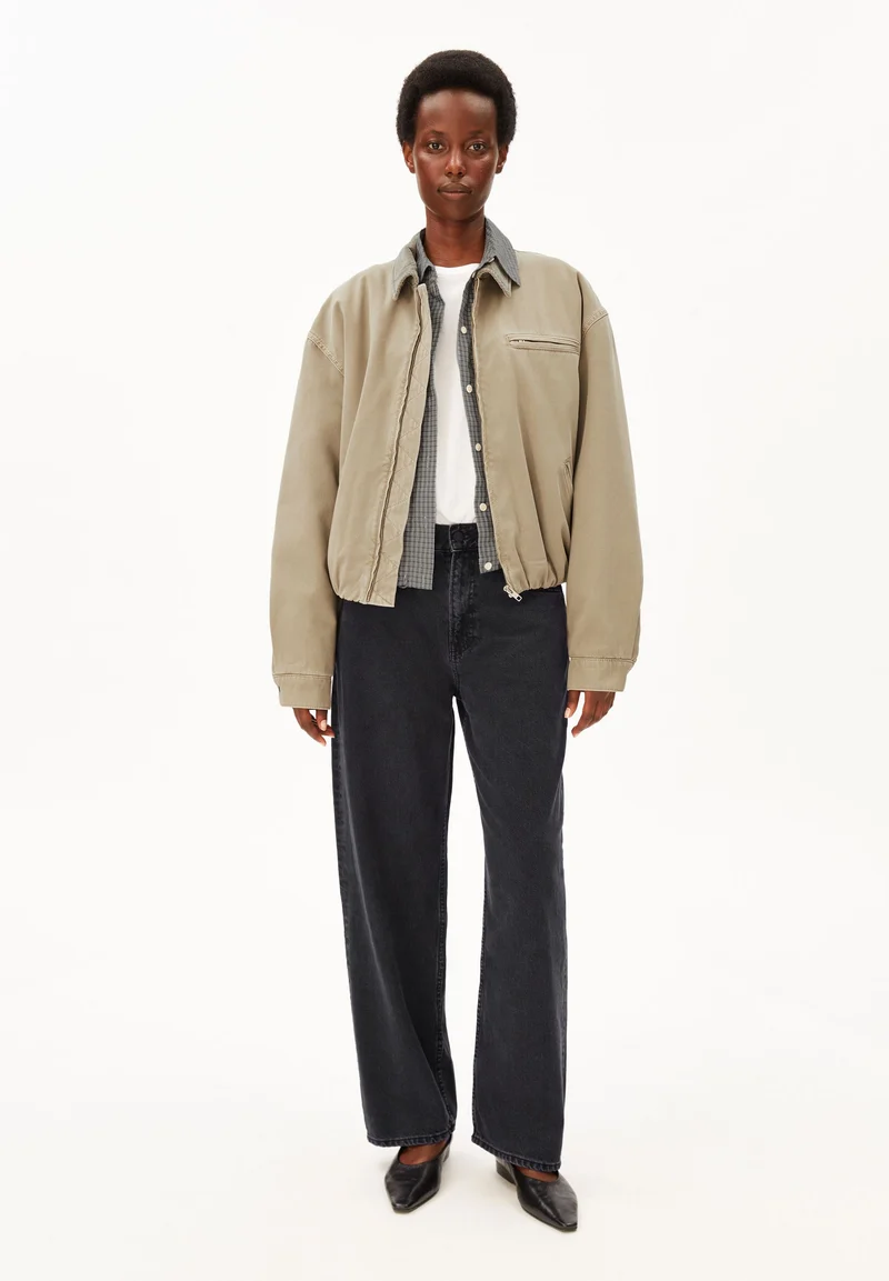 ICONIC Å GEFÜTTERTE BAUMWOLL-JACKE | light sage