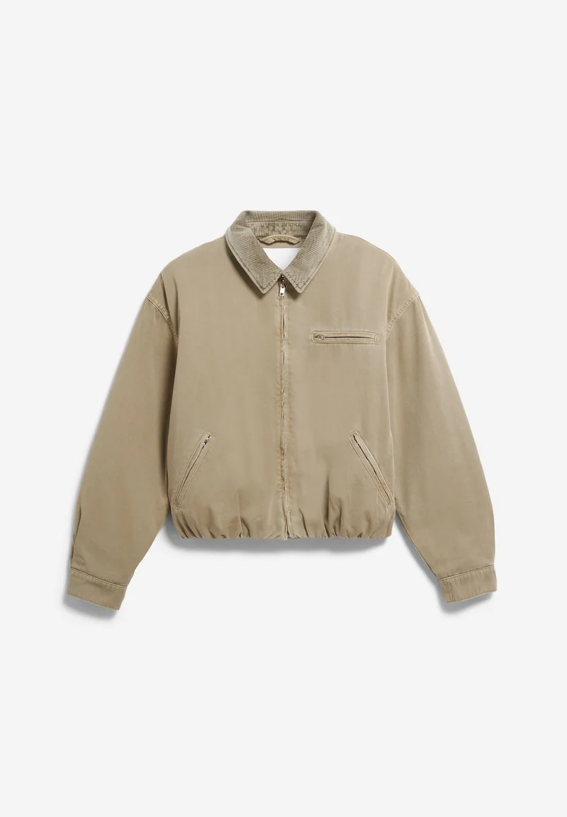 ICONIC Å GEFÜTTERTE BAUMWOLL-JACKE | light sage