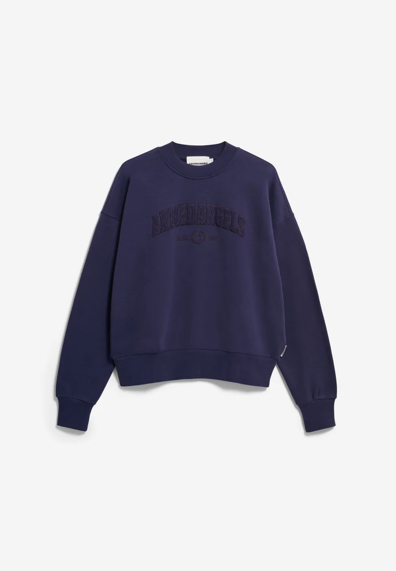 ALIZAA COLLEGE-SWEATSHIRT | tinted navy