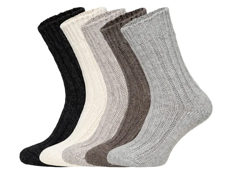 2 Paar 50% Wollsocken mit Alpakawolle