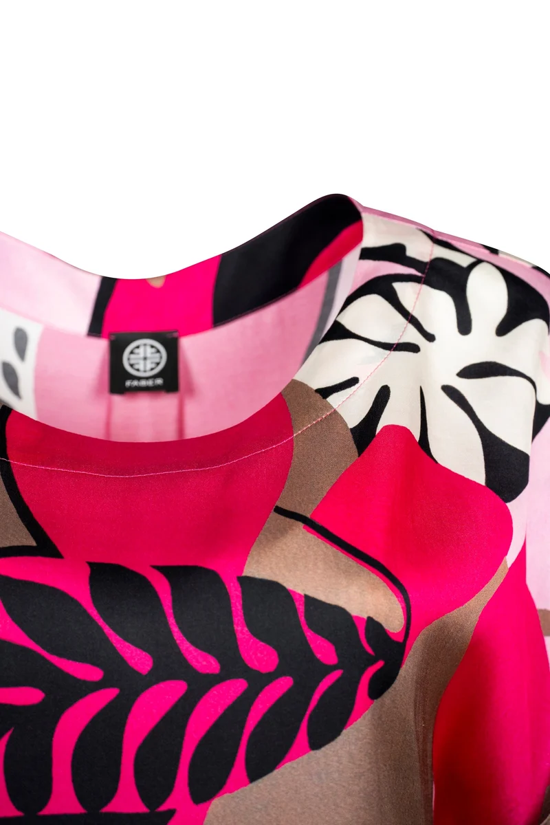 Blusenshirt mit Color-Wave-Print
