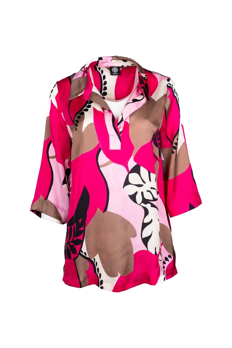 Tunika mit Color-Wave-Print