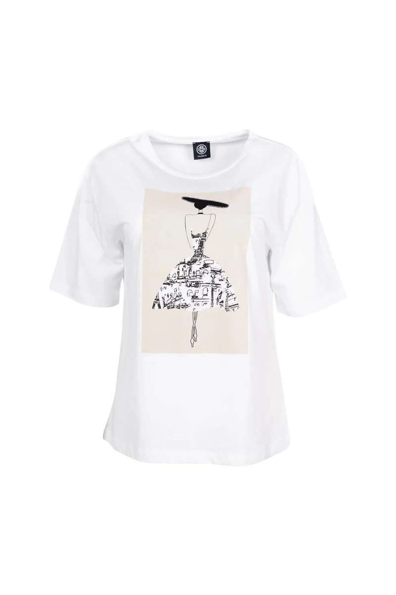 Halbarmshirt mit Illustrationsprint