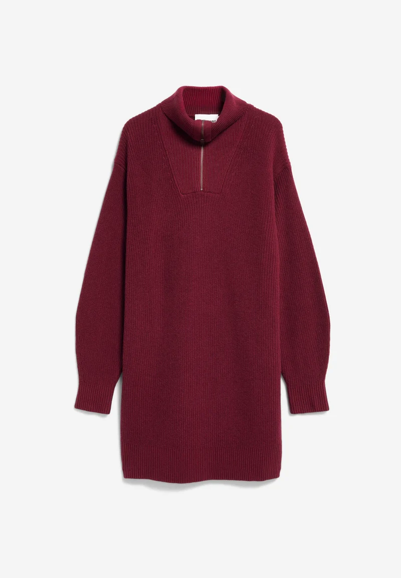 TROYER RIPP-STRICKKLEID | velvet red