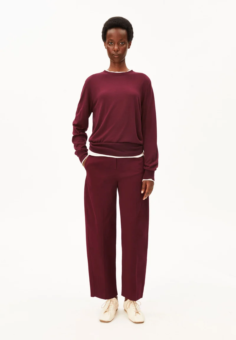 FEINSTRICKPULLOVER | velvet red