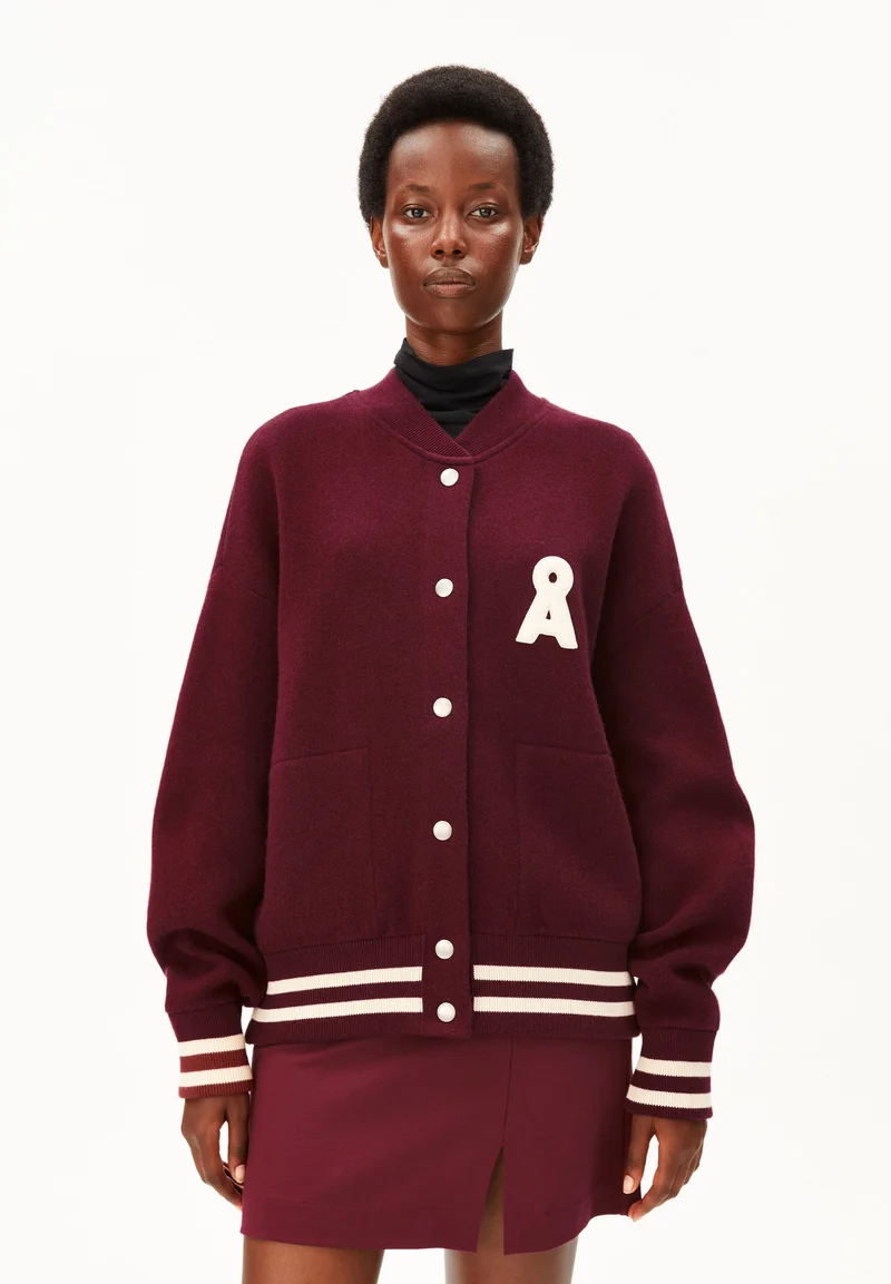 ICONIC Å BOMBERJACKE | velvet red-tinted navy