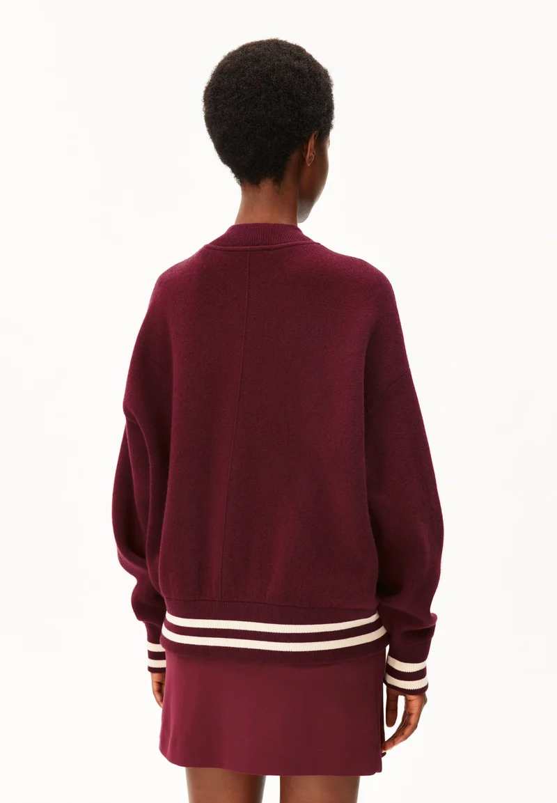 ICONIC Å BOMBERJACKE | velvet red-tinted navy