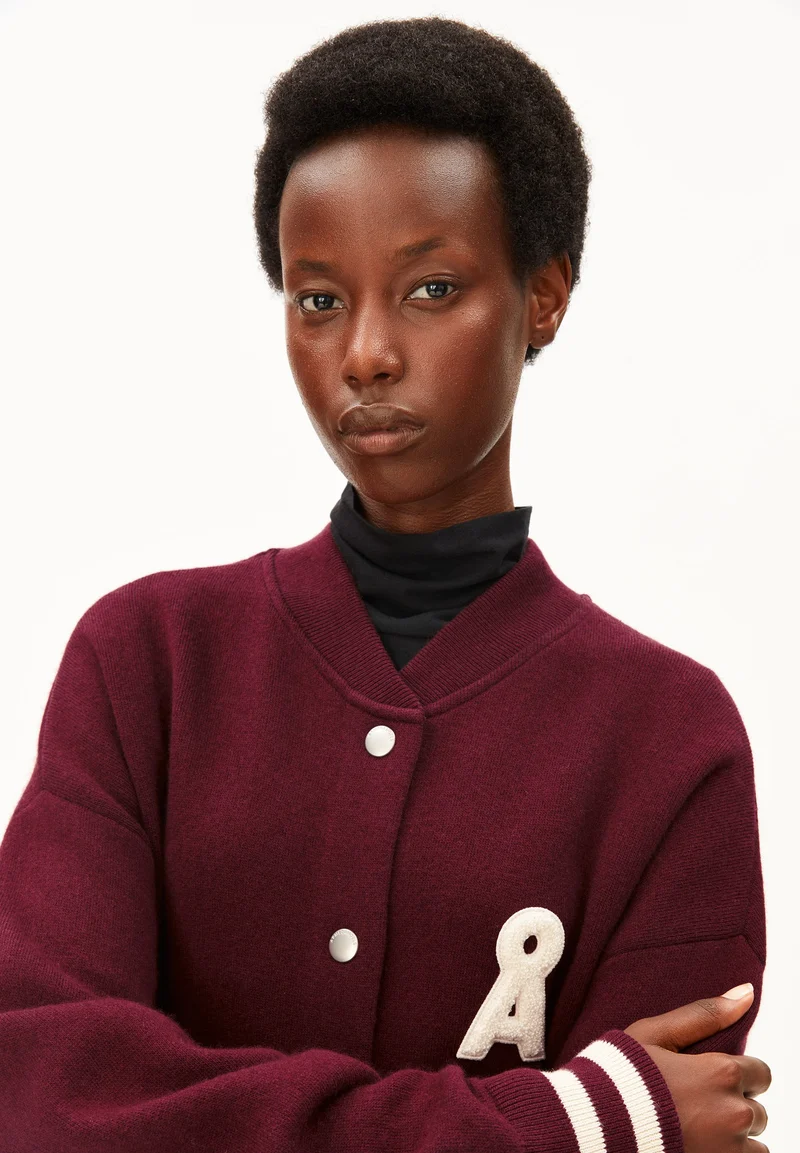 ICONIC Å BOMBERJACKE | velvet red-tinted navy