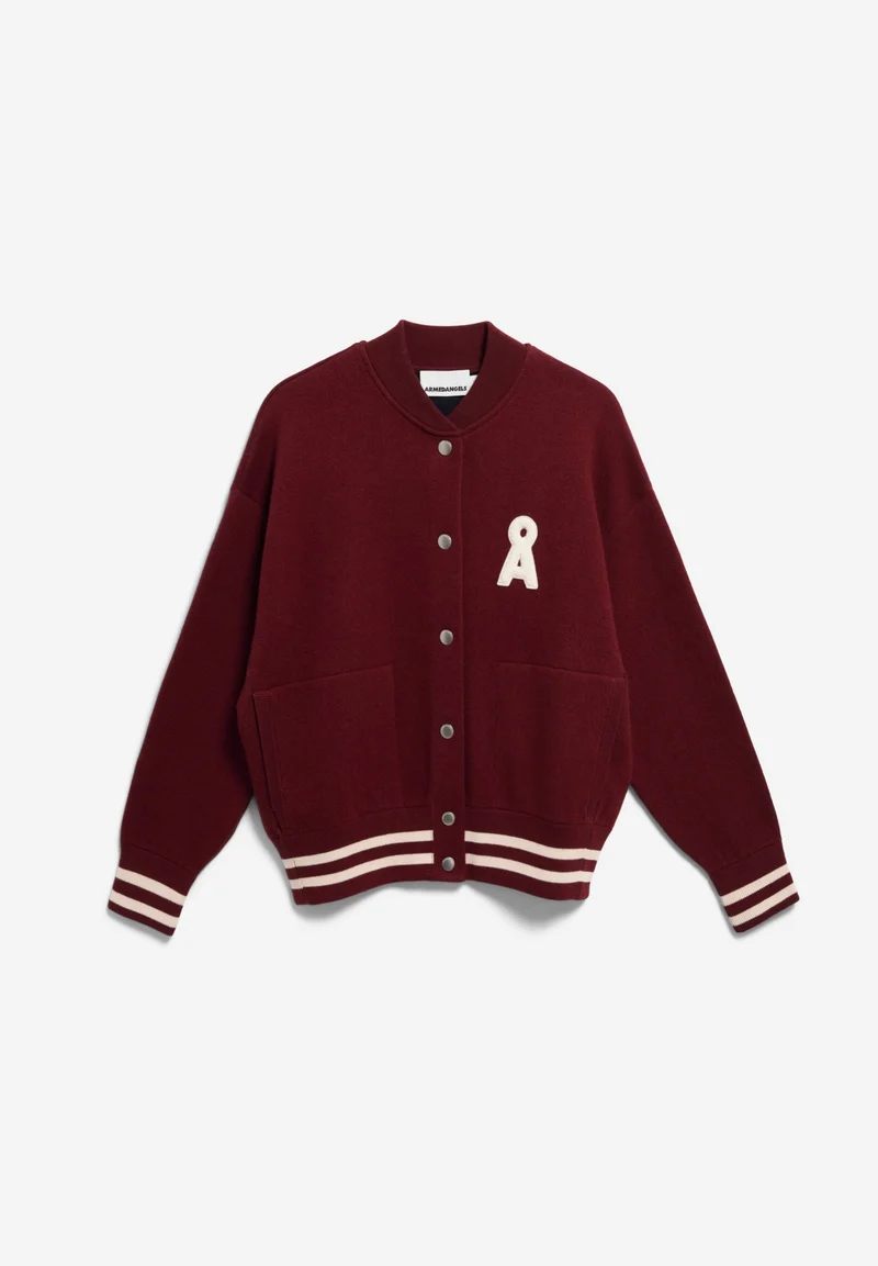 ICONIC Å BOMBERJACKE | velvet red-tinted navy