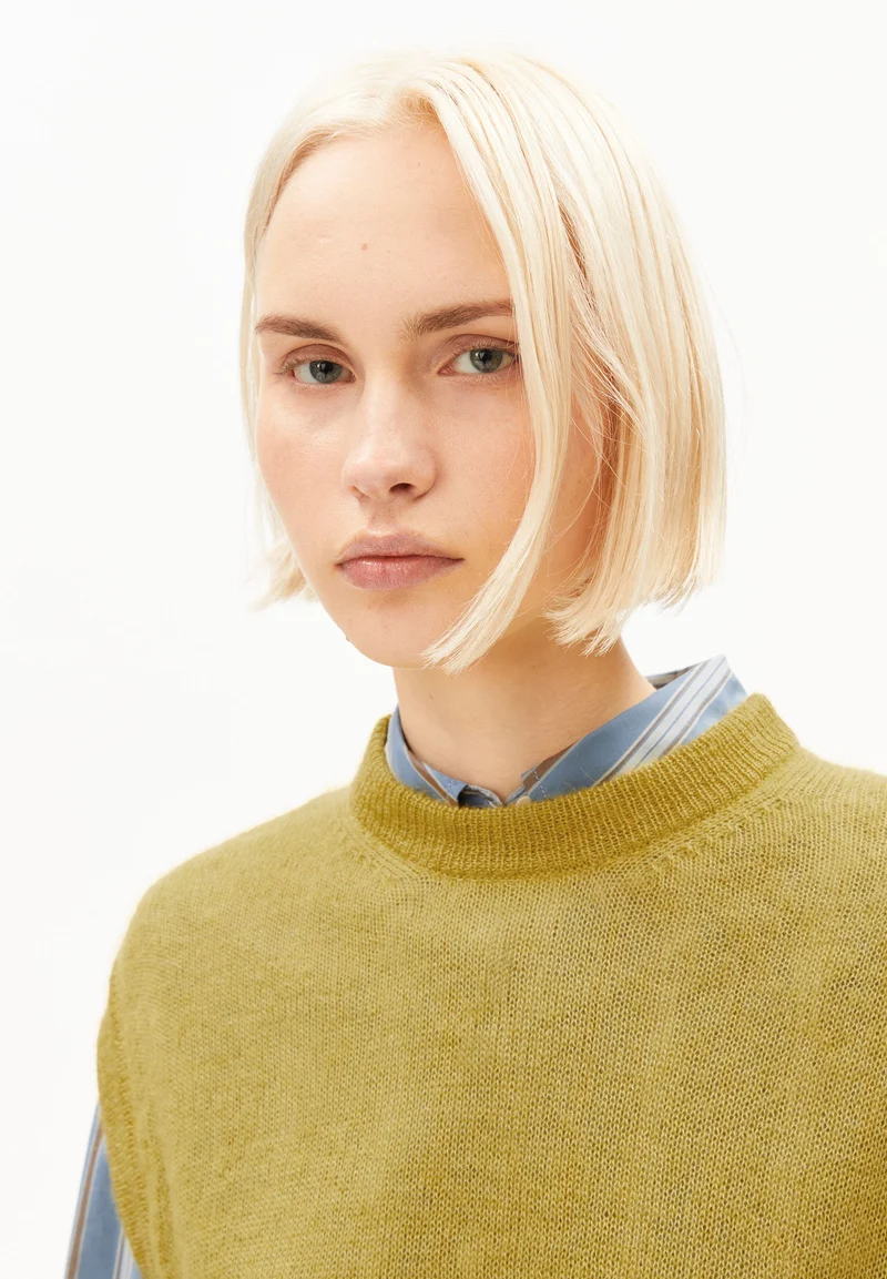 MOHAIR-MIX STRICKPULLUNDER | mosslace