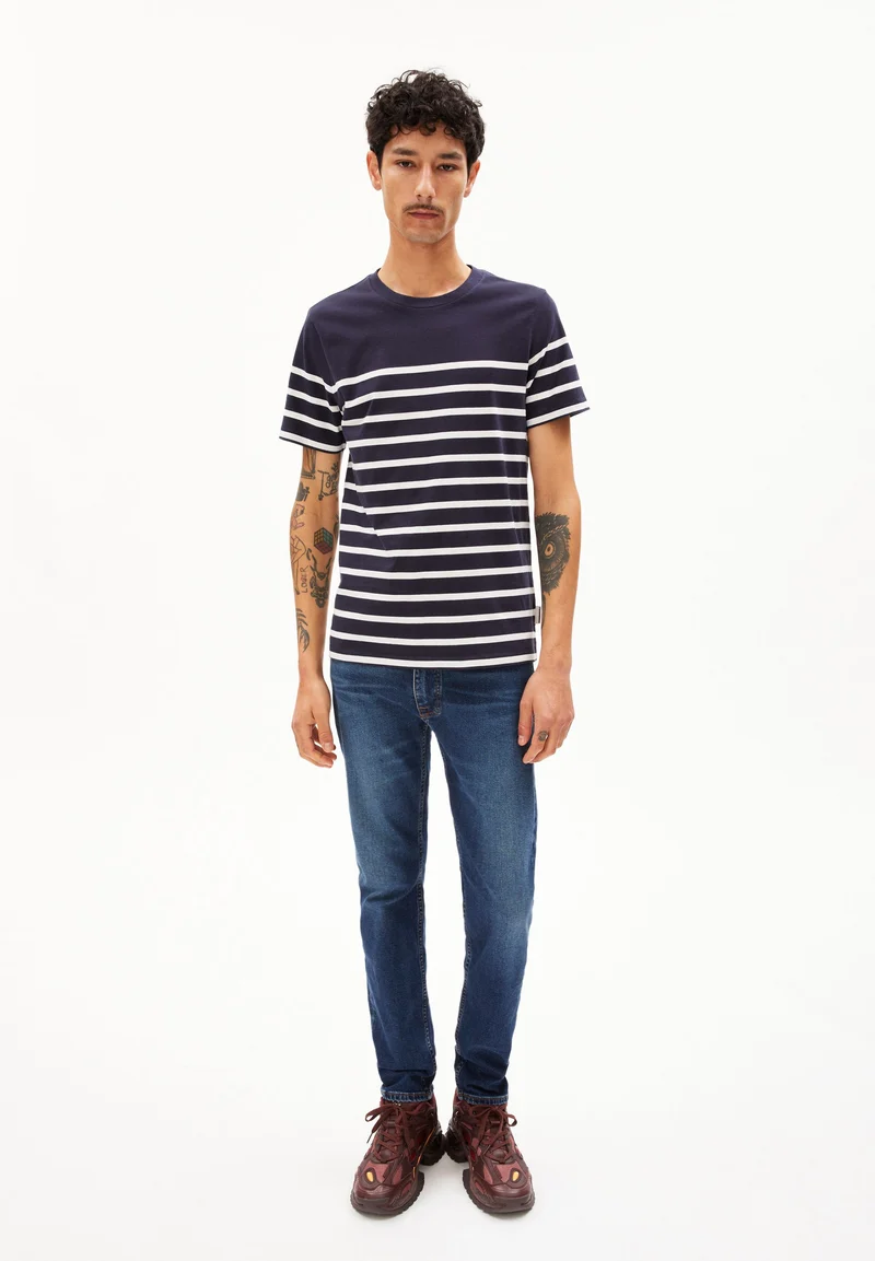 AADROS STRIPES | night sky-oatmilk