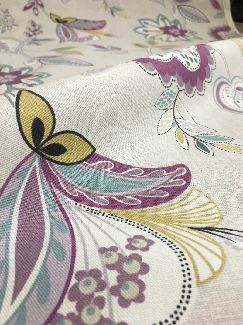 Dekostoff Floral - damson