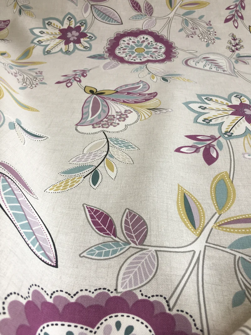 Dekostoff Floral - damson