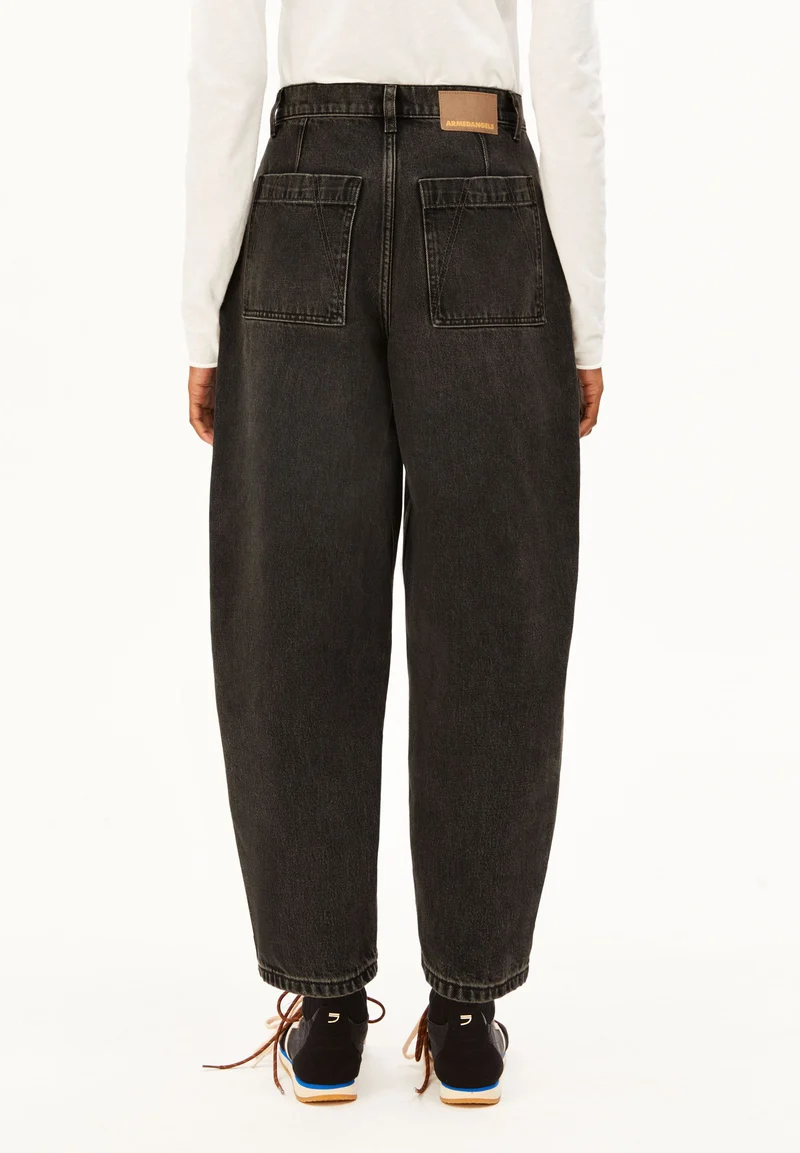 BAARLY HIGH WORKER BARREL JEANS | nutmeg