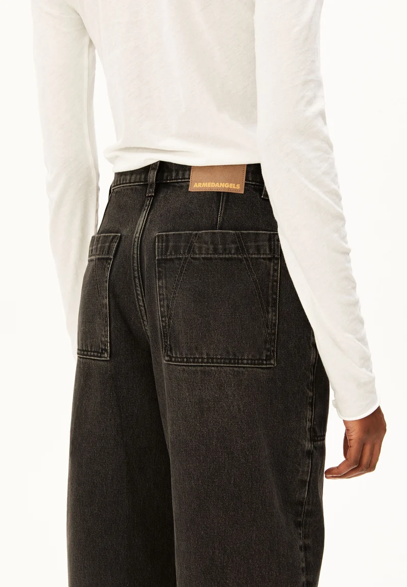 BAARLY HIGH WORKER BARREL JEANS | nutmeg