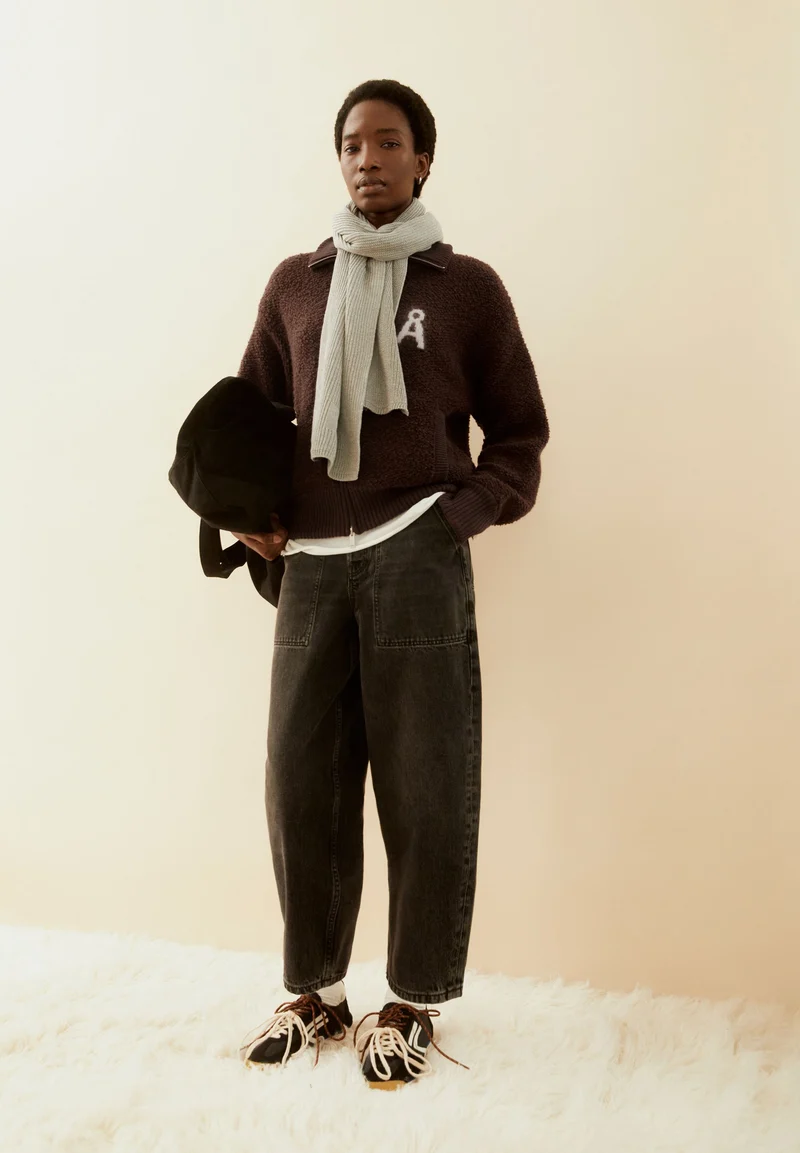 BAARLY HIGH WORKER BARREL JEANS | nutmeg