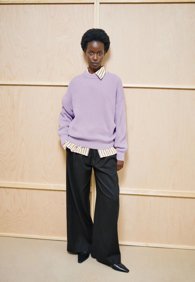 VANISÉ RIPP-STRICKPULLOVER | moonlit lilac-dark moonlit lilac