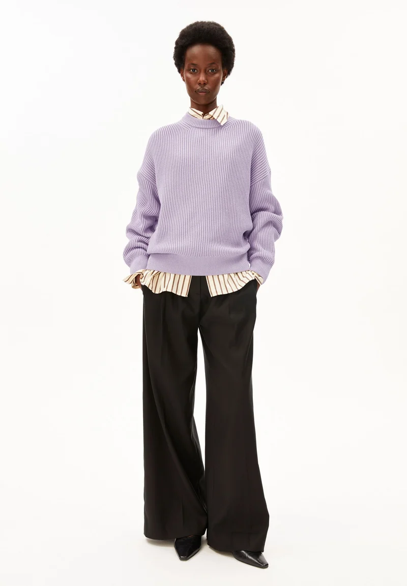 VANISÉ RIPP-STRICKPULLOVER | moonlit lilac-dark moonlit lilac