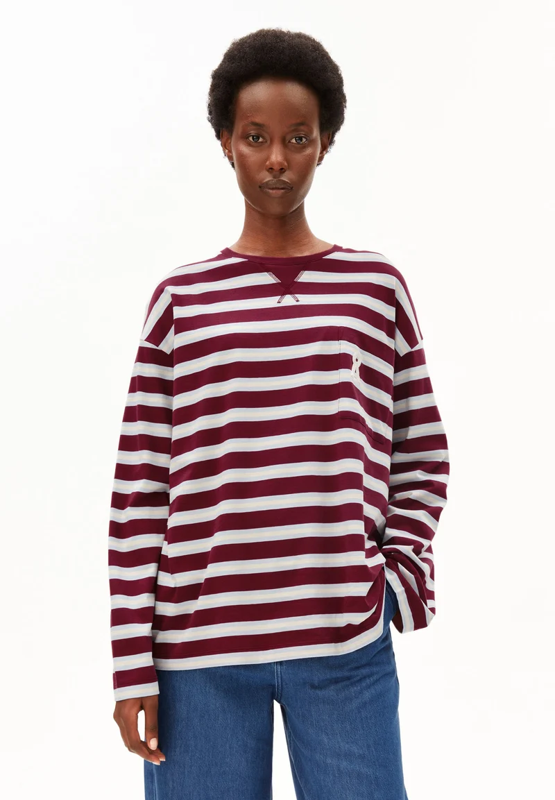 ICONIC Å FIETAA GESTREIFTES LANGARMSHIRT