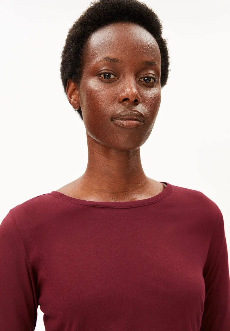 EINIAARA SOFT LANGARMSHIRT | velvet red