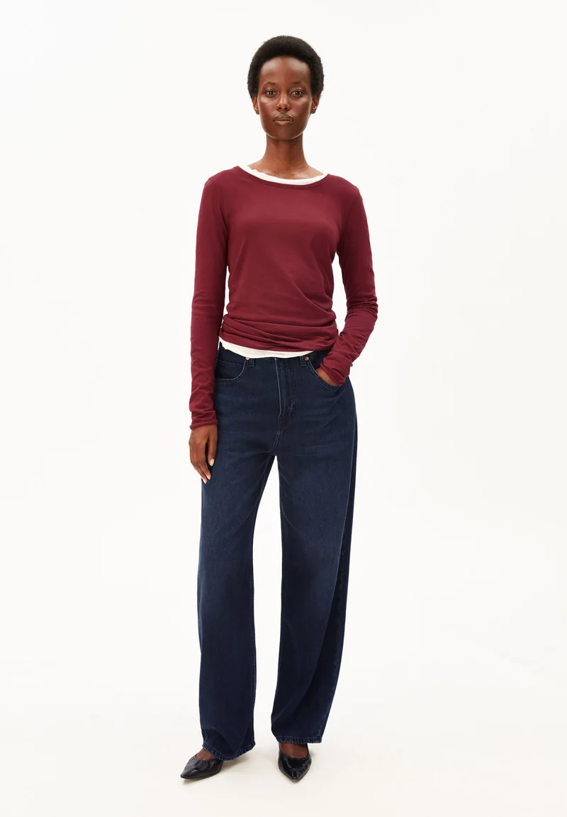 EINIAARA SOFT LANGARMSHIRT | velvet red