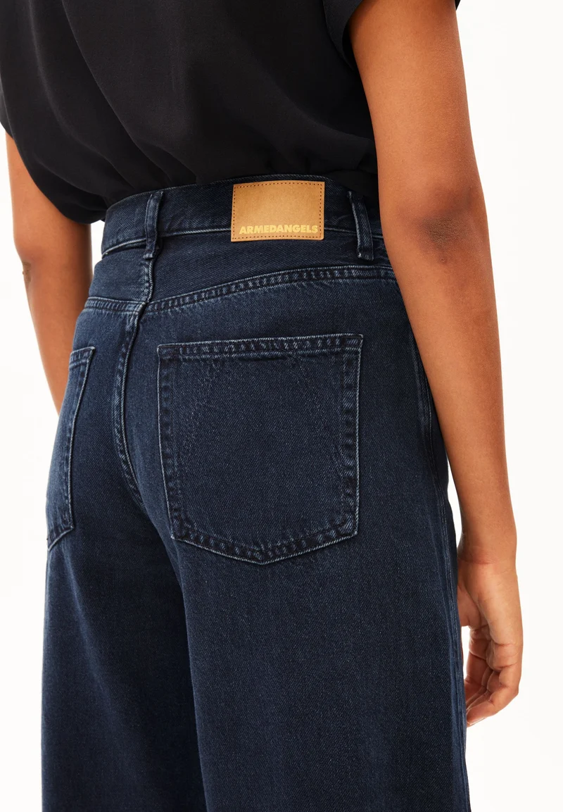 BAARLY HIGH WAIST BARREL JEANS | fluid ink