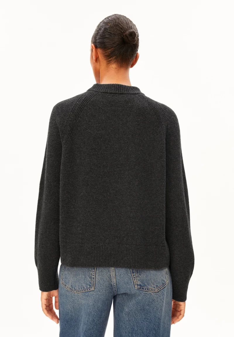 WOLL-STRICKPULLOVER | steel melange