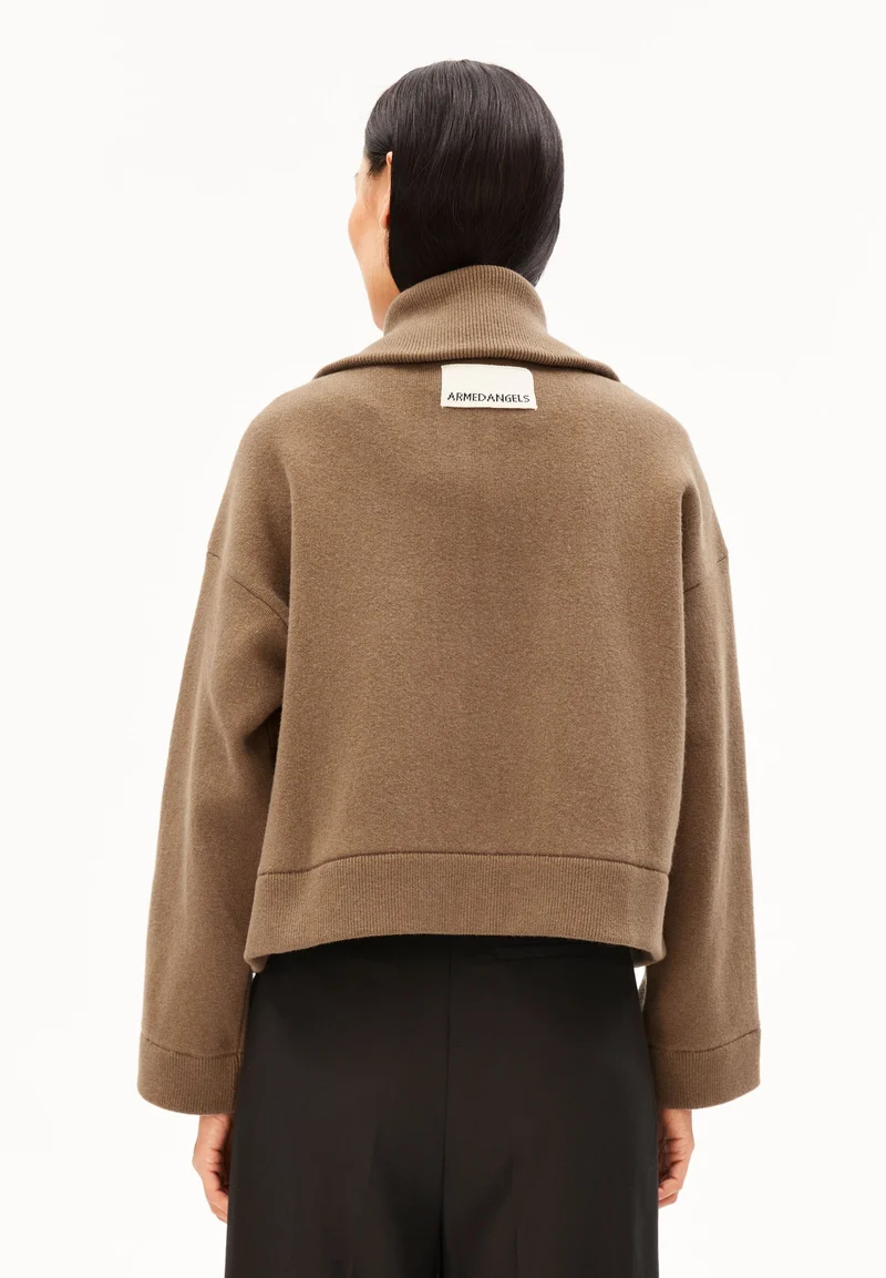 BAUMWOLL-WOLL STRICKJACKE | amberwood