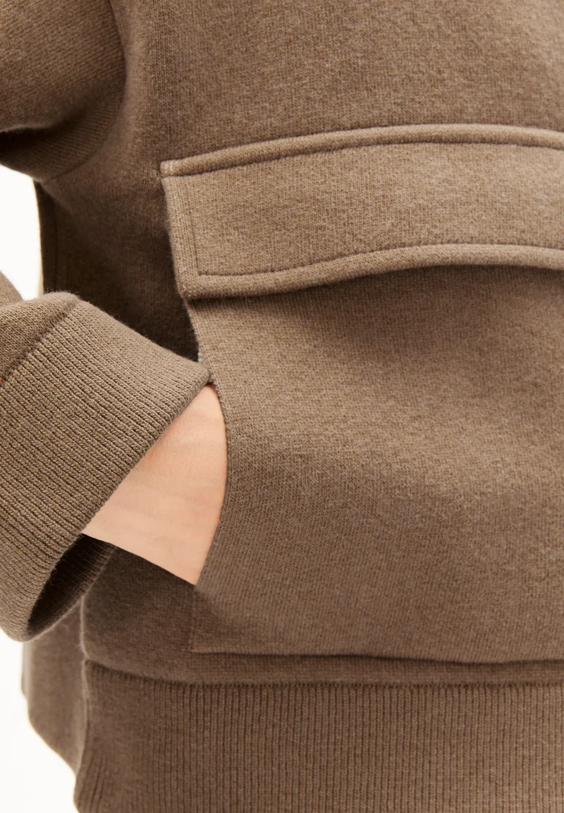 BAUMWOLL-WOLL STRICKJACKE | amberwood