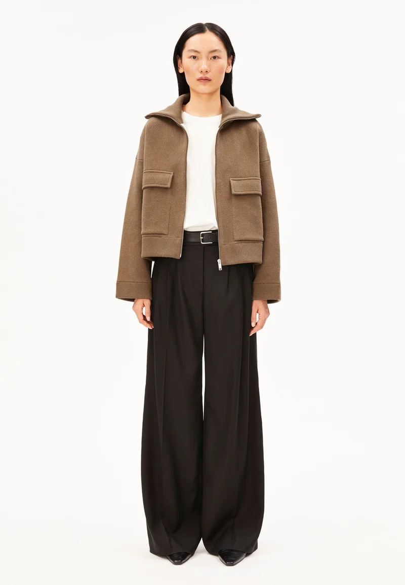 BAUMWOLL-WOLL STRICKJACKE | amberwood