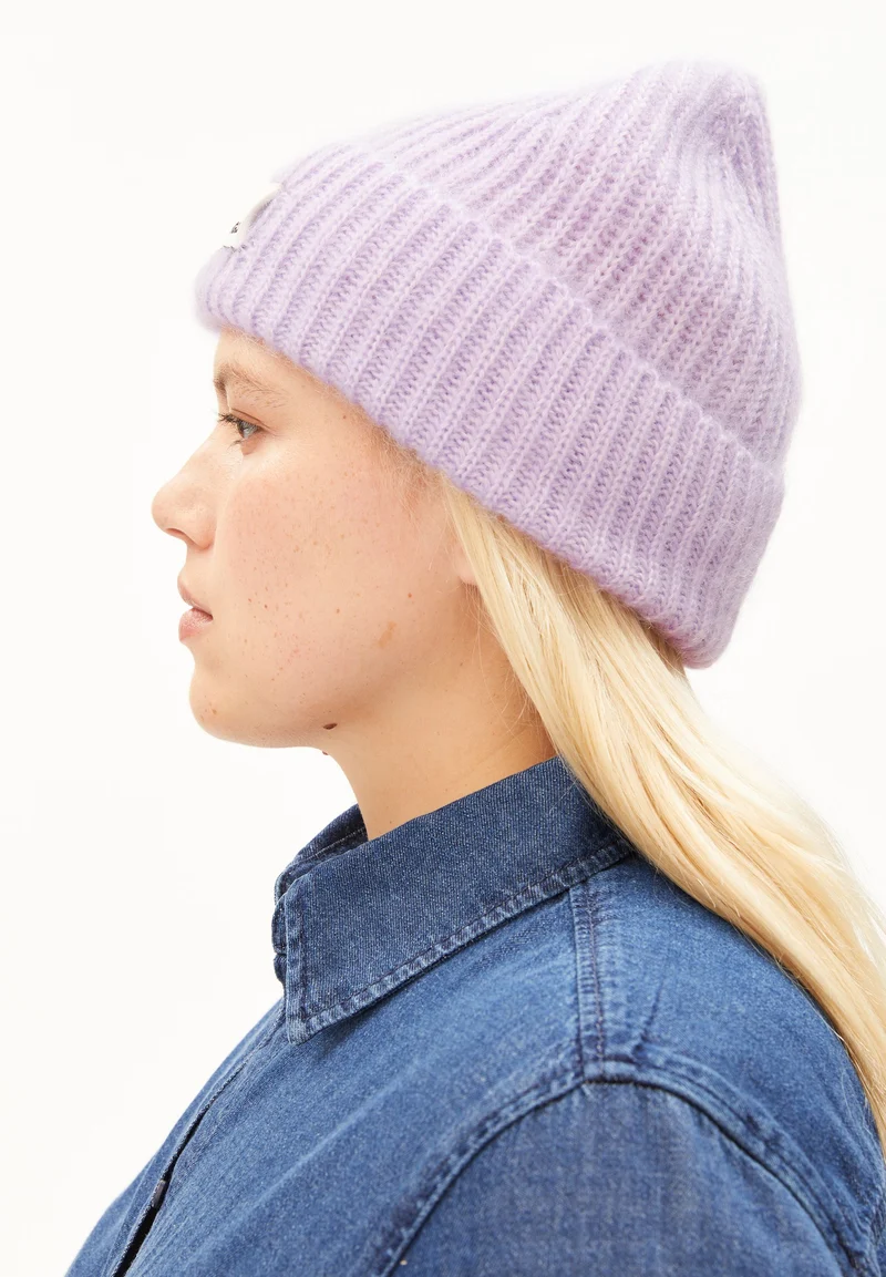 MOHAIR-MIX STRICKMÜTZE | moonlit lilac