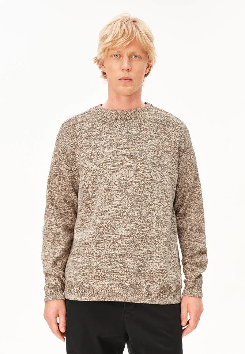 MOULINÉ-STRICKPULLOVER | amberwood-oatmilk