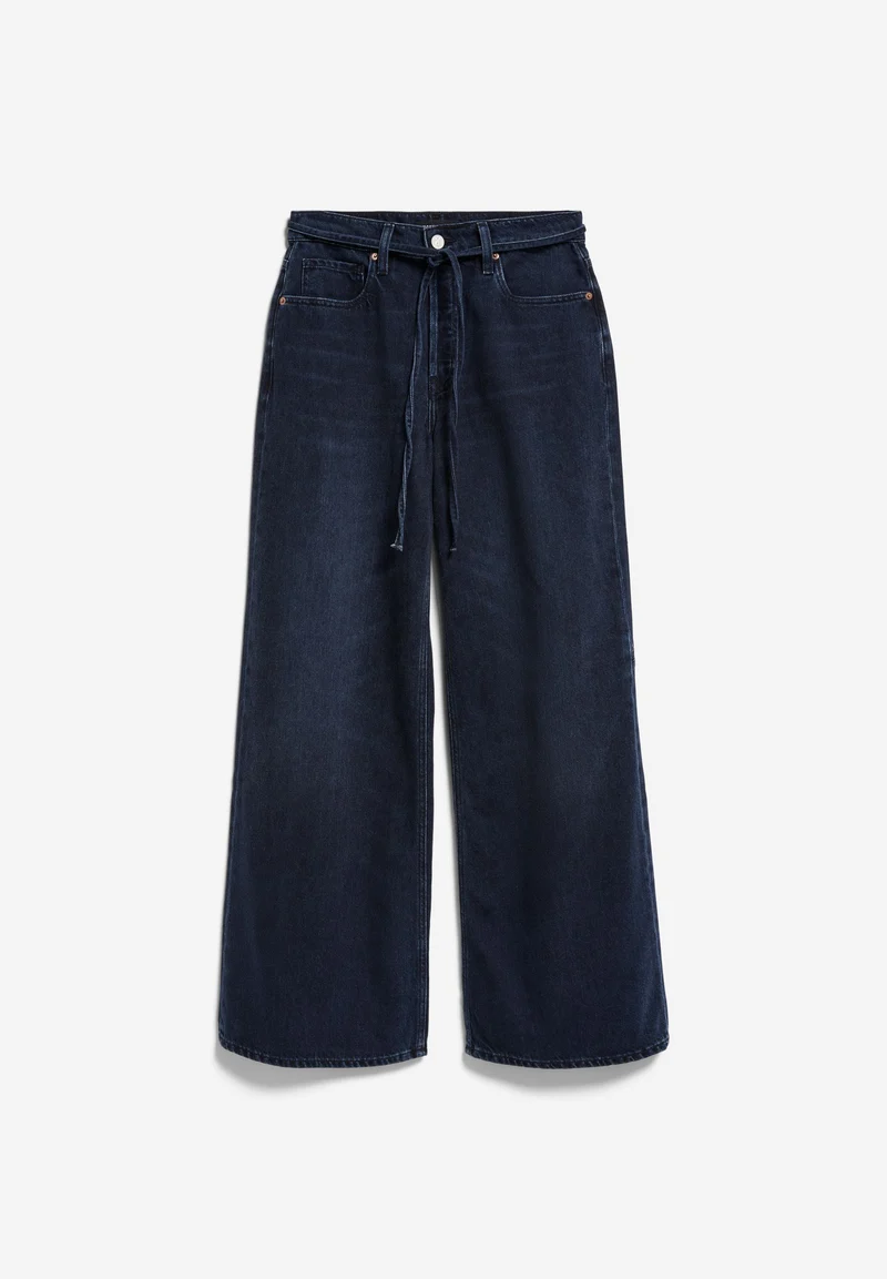 ASTRAEAAS MID WAIST WIDE JEANS | fluid ink
