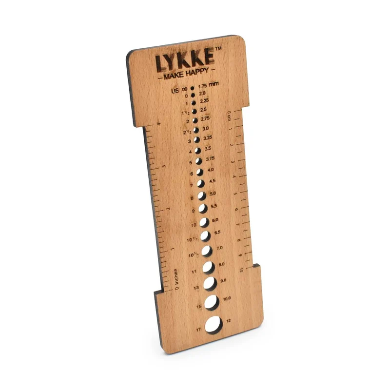 lykke Holz-Nadelmesser und Messgerät