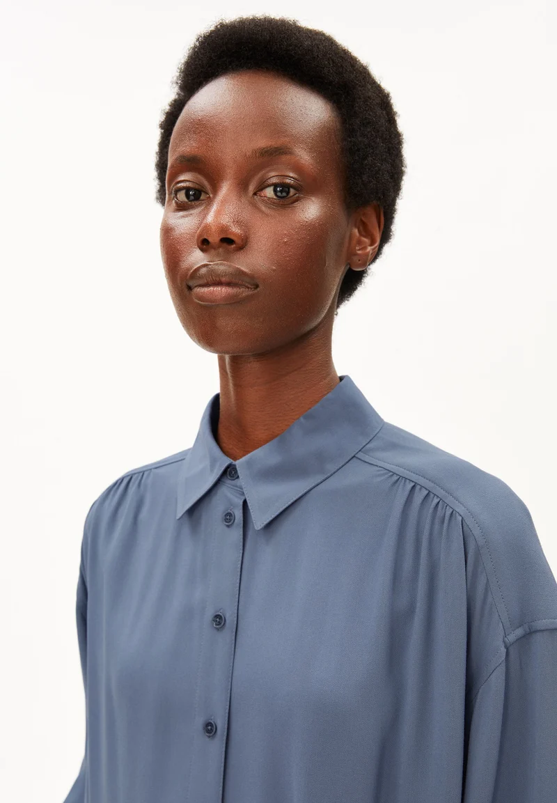EFINARAA ECOVERO BLUSE | dusty moon