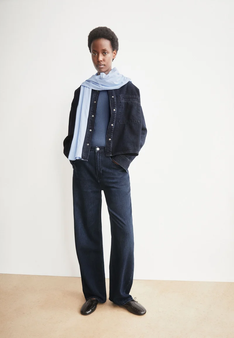 HAAYI LOW WAIST BAGGY JEANS | fluid ink