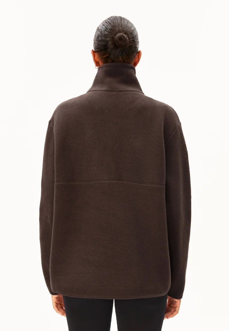 HAARLEENAA BAUMWOLL-FLEECE | claystone
