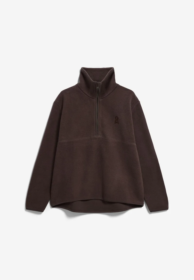 HAARLEENAA BAUMWOLL-FLEECE | claystone