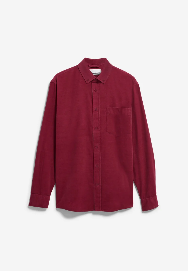 CORD-LANGARMHEMD | velvet red