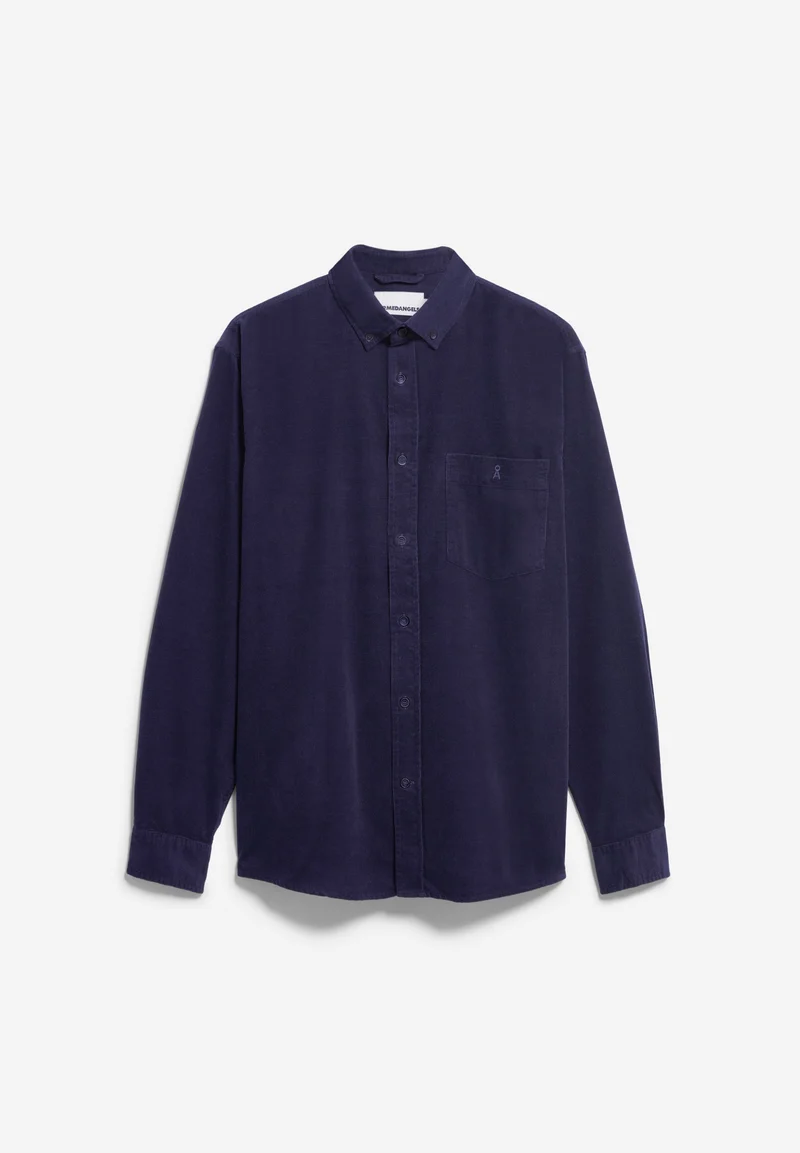 CORD-LANGARMHEMD | tinted navy