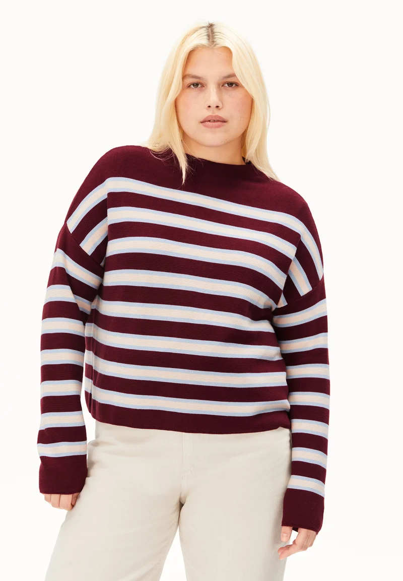 MERINAA GESTREIFTER STRICKPULLOVER