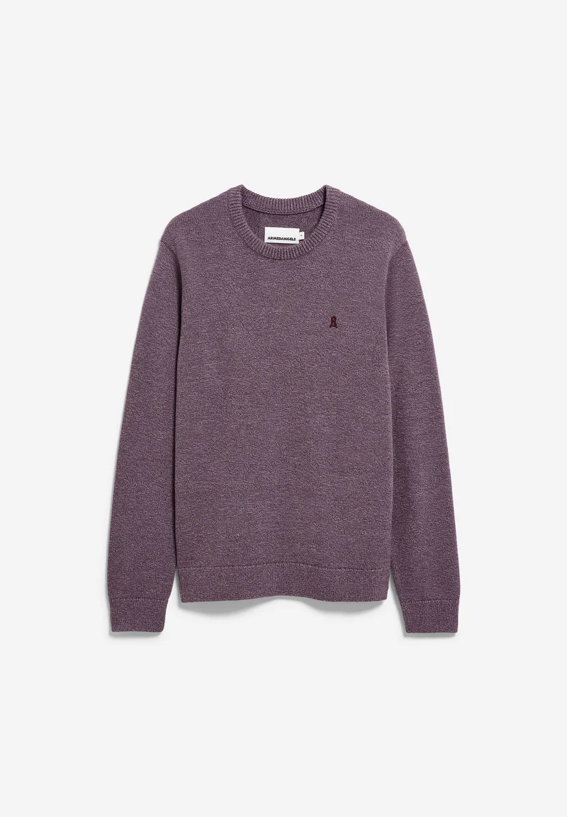 ALVAARIO STRICKPULLOVER | velvet red-moonlit lilac-dusty moon