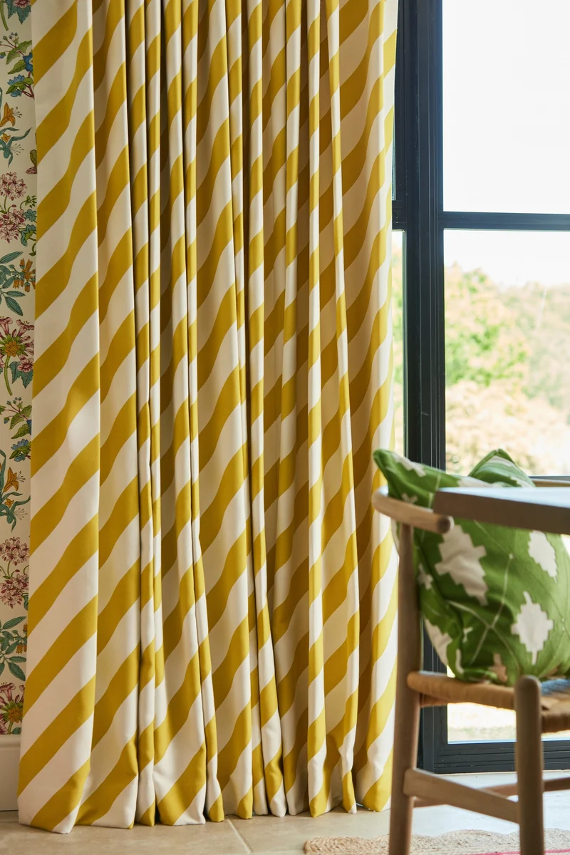 Paper Straw Stripe - citrine