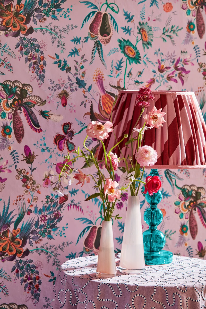 Paper Straw Stripe - ruby & rose